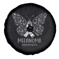 Just Cure It Spare Tire Cover Melanoma Warrior Butterfly Support