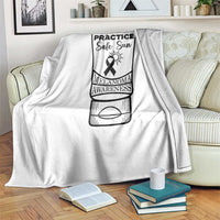 Skin Cancer Prevention Throw Blanket Practice Safe Sun Awareness Gift