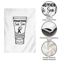 Skin Cancer Prevention Garden Flag Practice Safe Sun Awareness Gift