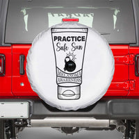 Skin Cancer Prevention Spare Tire Cover Practice Safe Sun Awareness Gift