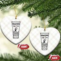 Skin Cancer Prevention Ceramic Ornament Practice Safe Sun Awareness Gift