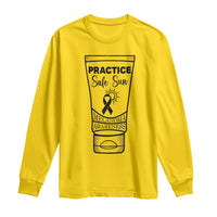 Skin Cancer Prevention Long Sleeve Shirt Practice Safe Sun Awareness Gift