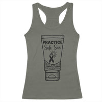 Skin Cancer Prevention Racerback Tank Top Practice Safe Sun Awareness Gift