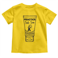 Skin Cancer Prevention Toddler T Shirt Practice Safe Sun Awareness Gift