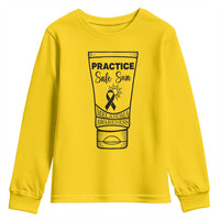 Skin Cancer Prevention Youth Sweatshirt Practice Safe Sun Awareness Gift