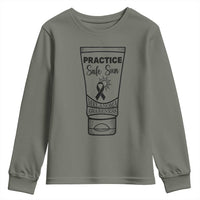 Skin Cancer Prevention Youth Sweatshirt Practice Safe Sun Awareness Gift