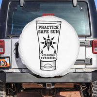Practice Safe Sun Spare Tire Cover Funny Melanoma Skin Cancer Graphic