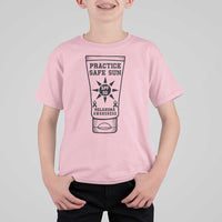 Practice Safe Sun T Shirt For Kid Funny Melanoma Skin Cancer Graphic
