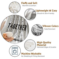 Melanoma Support Warrior Throw Blanket We Fight Together