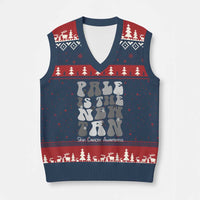 Skin Cancer Warrior V-Neck Knit Sweater Vest Pale Is The New Tan