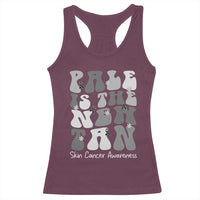 Skin Cancer Warrior Racerback Tank Top Pale Is The New Tan