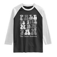 Skin Cancer Warrior Raglan Shirt Pale Is The New Tan