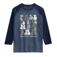 Skin Cancer Warrior Raglan Shirt Pale Is The New Tan