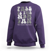 Skin Cancer Warrior Sweatshirt Pale Is The New Tan