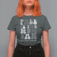 Skin Cancer Warrior T Shirt For Women Pale Is The New Tan