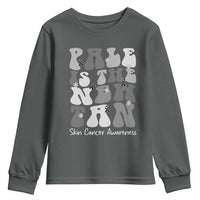 Skin Cancer Warrior Youth Sweatshirt Pale Is The New Tan