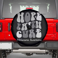 Faith Hope Cure Melanoma Awareness Spare Tire Cover Skin Cancer Fighter