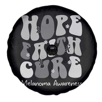 Faith Hope Cure Melanoma Awareness Spare Tire Cover Skin Cancer Fighter