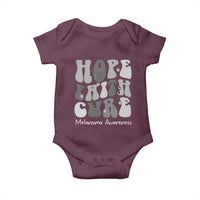 Faith Hope Cure Melanoma Awareness Baby Onesie Skin Cancer Fighter