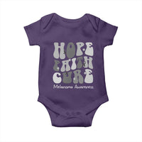 Faith Hope Cure Melanoma Awareness Baby Onesie Skin Cancer Fighter