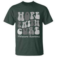 Faith Hope Cure Melanoma Awareness T Shirt Skin Cancer Fighter