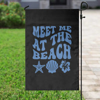 Meet Me At The Beach Garden Flag Tropical Summer Vacation Graphic