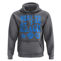 Meet Me At The Beach Hoodie Tropical Summer Vacation Graphic