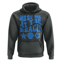 Meet Me At The Beach Hoodie Tropical Summer Vacation Graphic