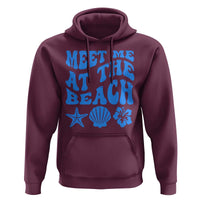 Meet Me At The Beach Hoodie Tropical Summer Vacation Graphic