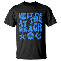 Meet Me At The Beach T Shirt Tropical Summer Vacation Graphic