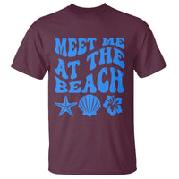 Meet Me At The Beach T Shirt Tropical Summer Vacation Graphic