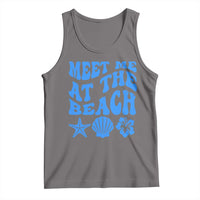 Meet Me At The Beach Tank Top Tropical Summer Vacation Graphic