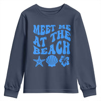 Meet Me At The Beach Youth Sweatshirt Tropical Summer Vacation Graphic