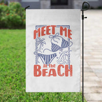 Meet Me At The Beach Garden Flag Summer Girls Trip Bikini Lover Gift