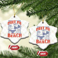 Meet Me At The Beach Ceramic Ornament Summer Girls Trip Bikini Lover Gift