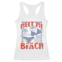 Meet Me At The Beach Racerback Tank Top Summer Girls Trip Bikini Lover Gift
