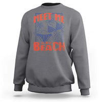 Meet Me At The Beach Sweatshirt Summer Girls Trip Bikini Lover Gift