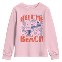 Meet Me At The Beach Youth Sweatshirt Summer Girls Trip Bikini Lover Gift