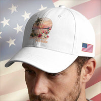 Daytona Beach Florida Baseball Cap Tropical Palm Tree Ocean Travel Gift