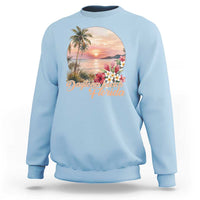 Daytona Beach Florida Sweatshirt Tropical Palm Tree Ocean Travel Gift
