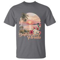 Daytona Beach Florida T Shirt Tropical Palm Tree Ocean Travel Gift