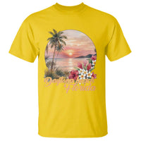 Daytona Beach Florida T Shirt Tropical Palm Tree Ocean Travel Gift
