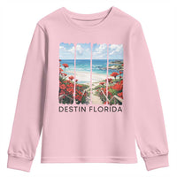 Destin Florida Youth Sweatshirt Summer Travel Beach Vacation Gift