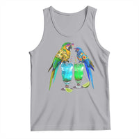 Hawaiian Parrots Drinking Margaritas Tank Top Beach Vacation Gift