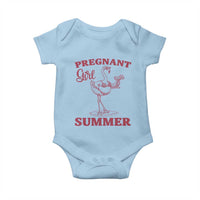 Flamingo Pregnancy Announcement Baby Onesie Summer Beach Mom To Be Gift