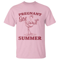 Flamingo Pregnancy Announcement T Shirt Summer Beach Mom To Be Gift