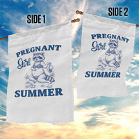 Raccoon Pregnancy Announcement Garden Flag Summer Beach Mom To Be Gift