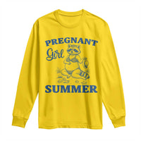 Raccoon Pregnancy Announcement Long Sleeve Shirt Summer Beach Mom To Be Gift