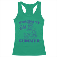 Raccoon Pregnancy Announcement Racerback Tank Top Summer Beach Mom To Be Gift