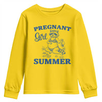 Raccoon Pregnancy Announcement Youth Sweatshirt Summer Beach Mom To Be Gift